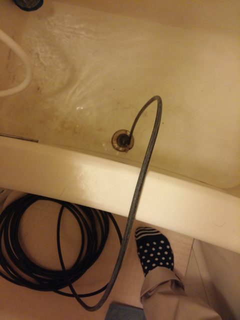 風呂つまり高圧洗浄の写真