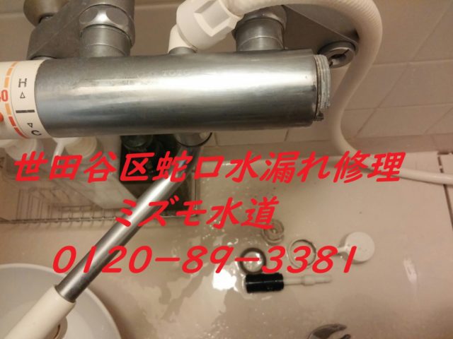 世田谷区風呂サーモシャワー水栓水漏れ修理
