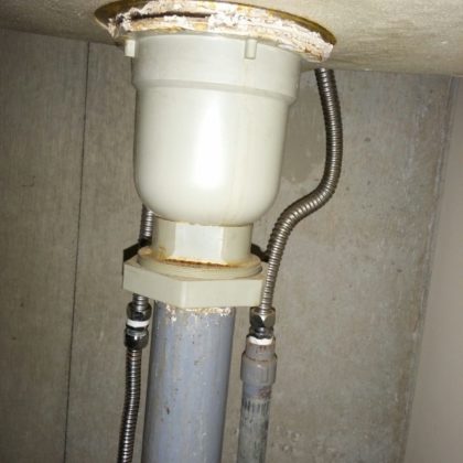 排水栓水漏れ修理