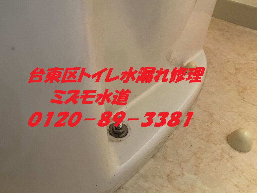 台東区トイレ水漏れ修理便器