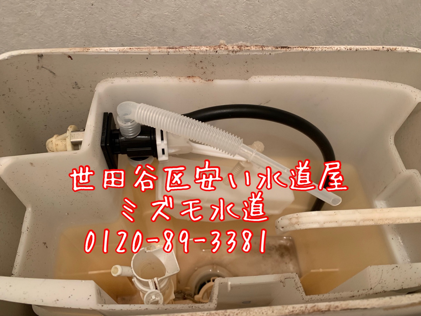 世田谷区新町トイレタンク水漏れ修理
