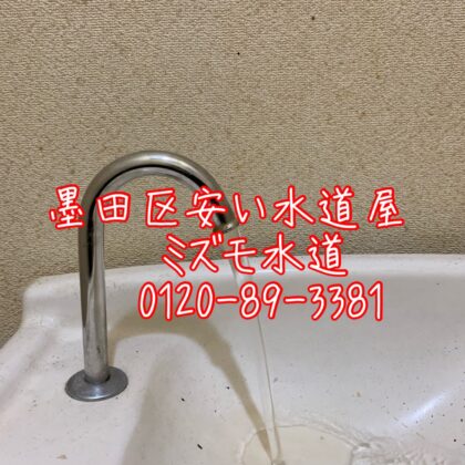 墨田区文化トイレ水漏れ修理