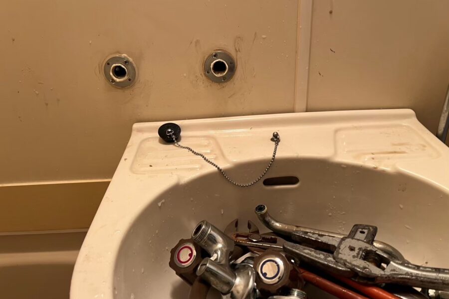 奥戸排水水漏れ修理