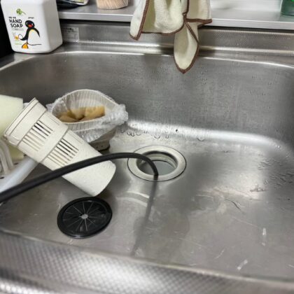 要町キッチン排水詰まり修理