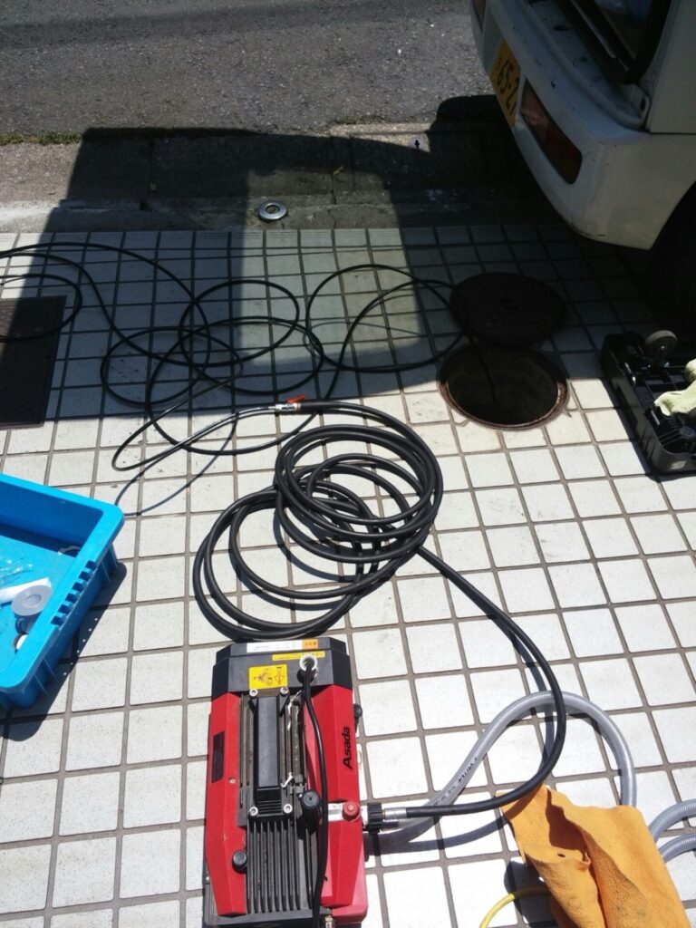 排水詰まり杉並区天沼・梅里高圧洗浄