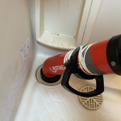 排水流れない流山市青田・大畔