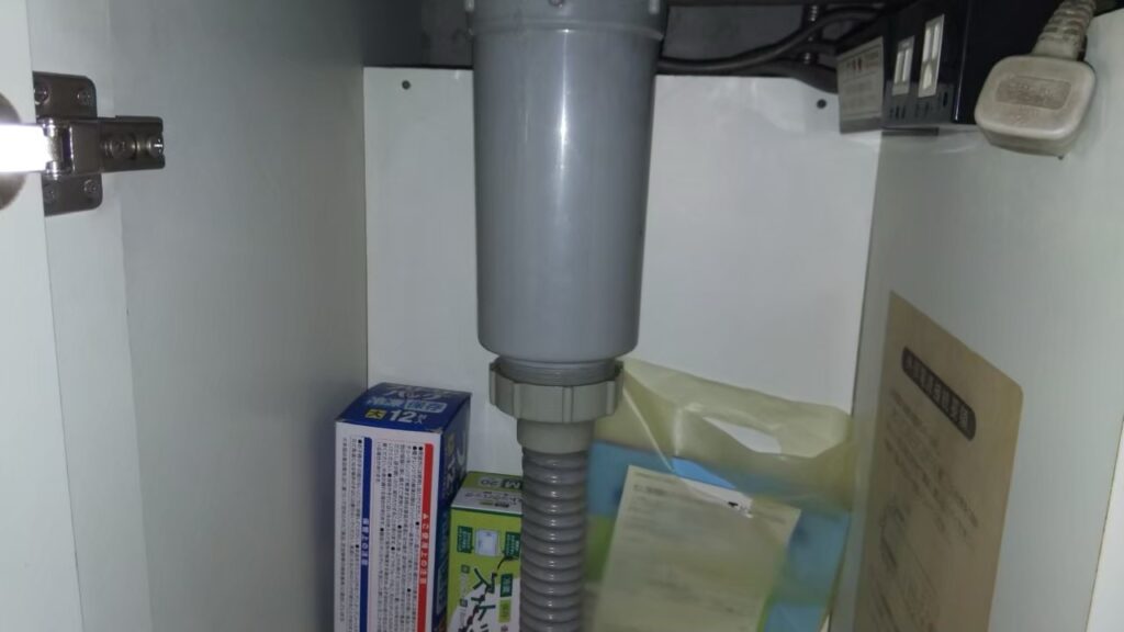 キッチン水漏れ修理の施工例（ミズモ水道）