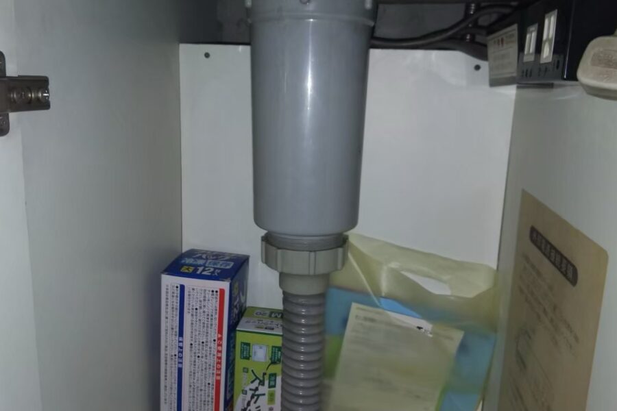 キッチン水漏れ修理の施工例（ミズモ水道）