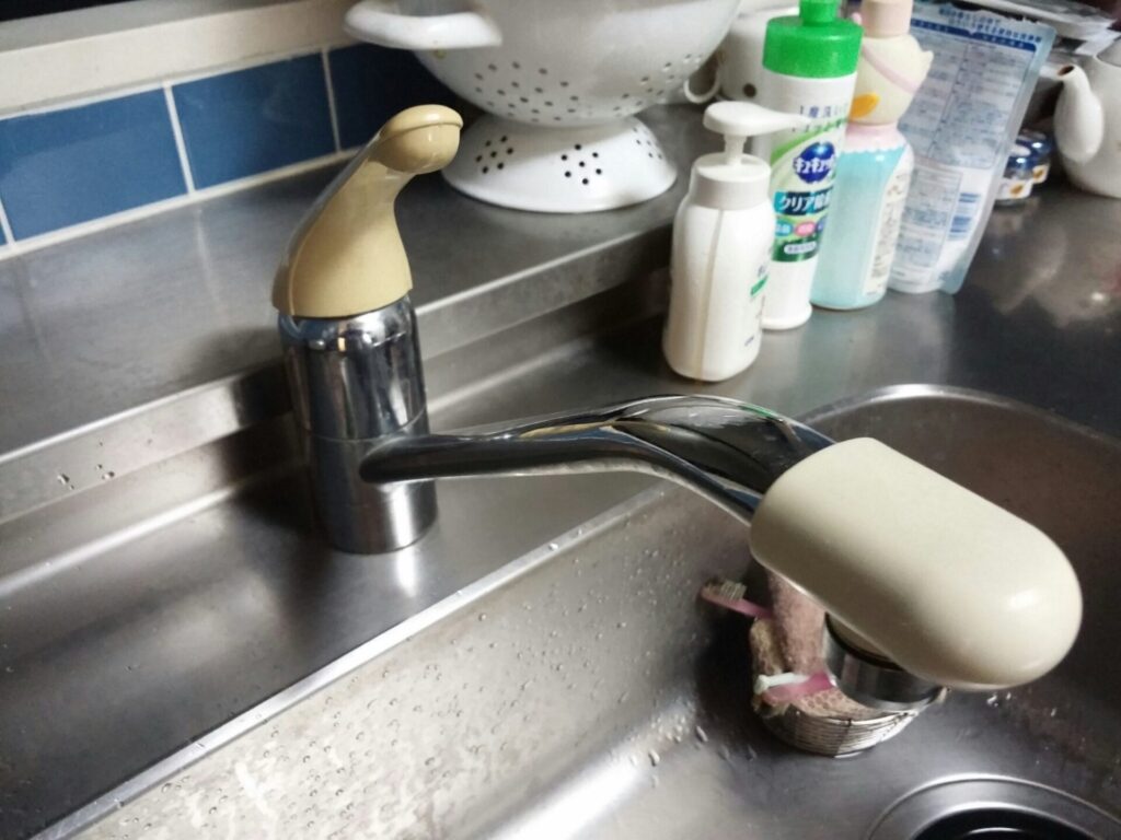キッチン蛇口交換の施工例(ミズモ水道)