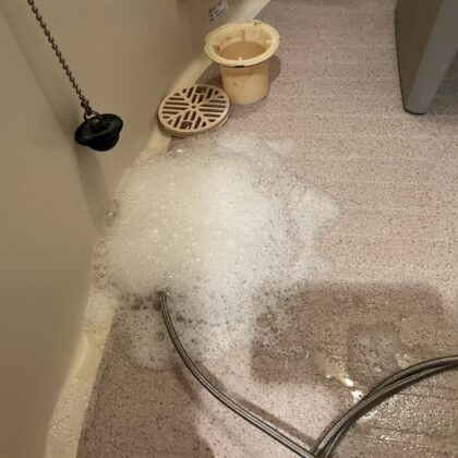お風呂つまりの施工例（ミズモ水道）
